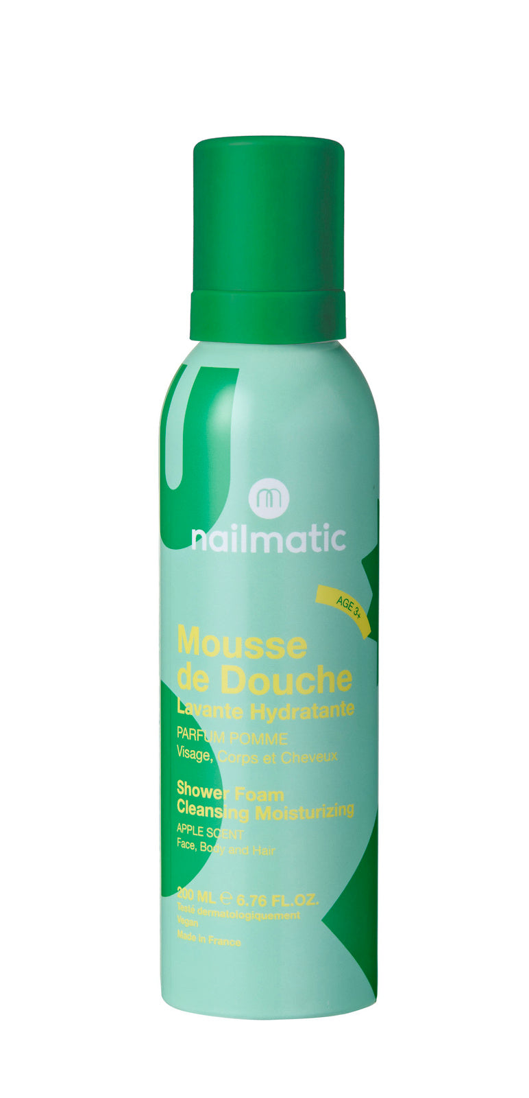 Pianka pod Prysznic dla Dzieci - Nailmatic, Jabłko, 200 ml