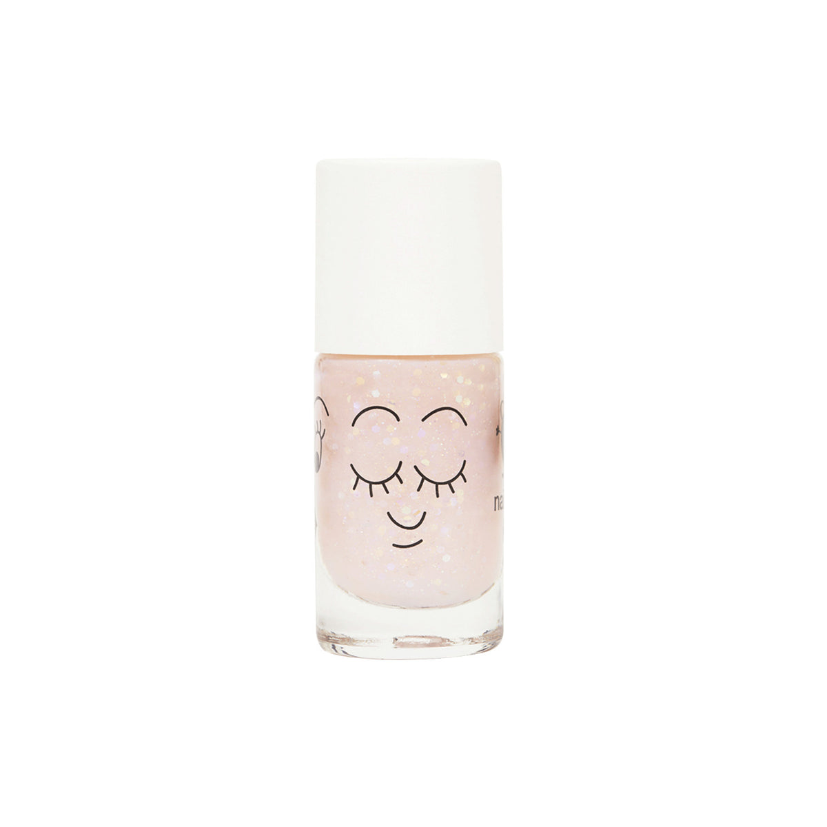 Zestaw Lakierów do Paznokci dla Dzieci Zmywalnych Wodą + Brokat do Ciała - Nailmatic Party Bus, 2 × 8 ml + 20 ml