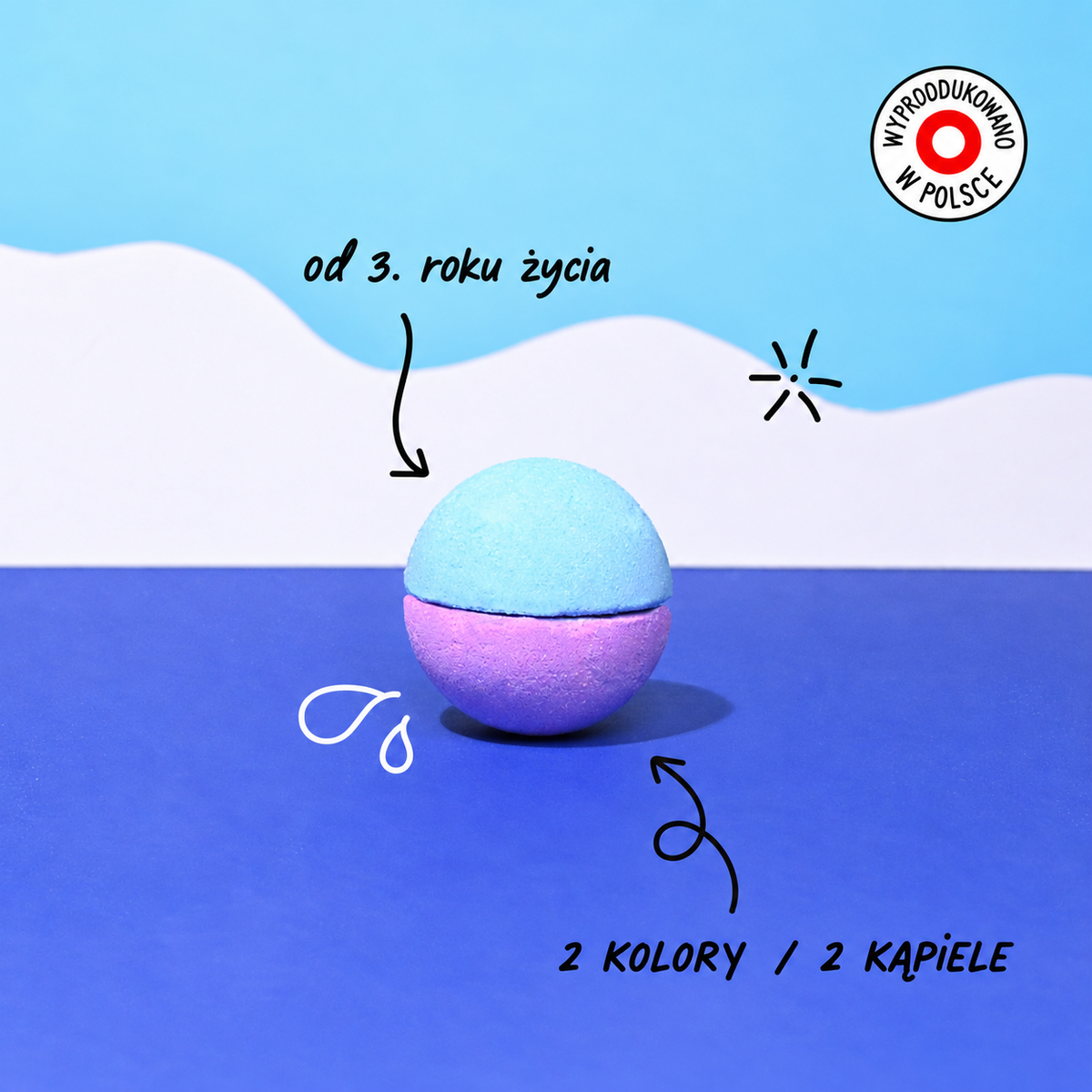 Zestaw Prezentowy do Kąpieli dla Dzieci - Nailmatic Bubble Bath Box, Sole i Kula do Kąpieli, 3 szt.