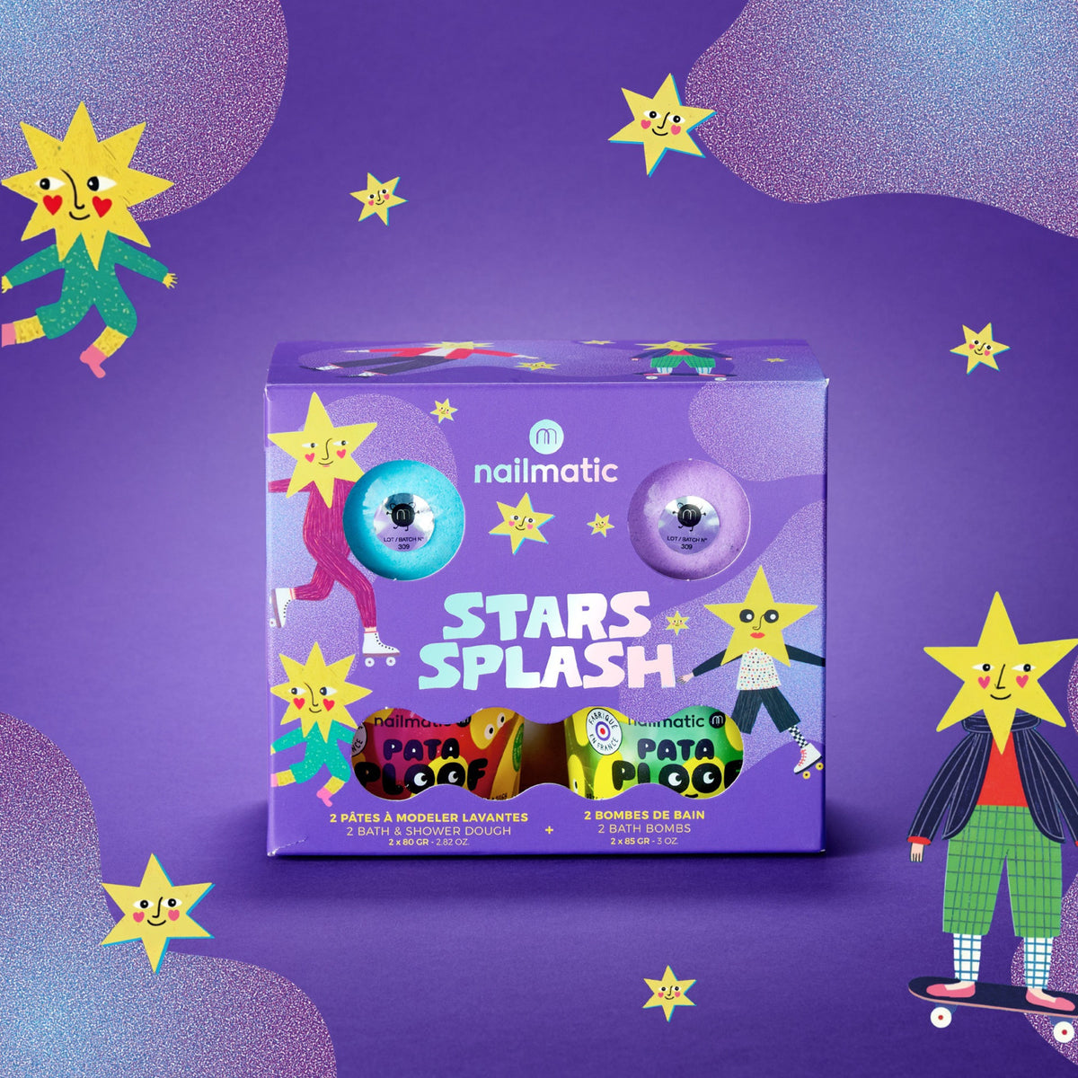 Zestaw Prezentowy do Kąpieli dla Dzieci Nailmatic Stars Splash
