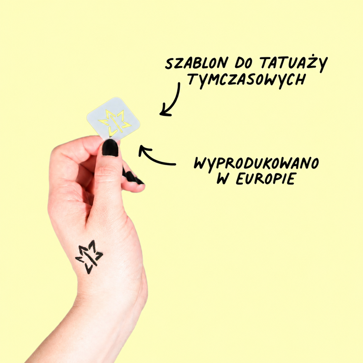 Zmywalne Markery do Ciała dla Dzieci z Szablonami do Tatuaży, Brązowy i Czarny Nailmatic