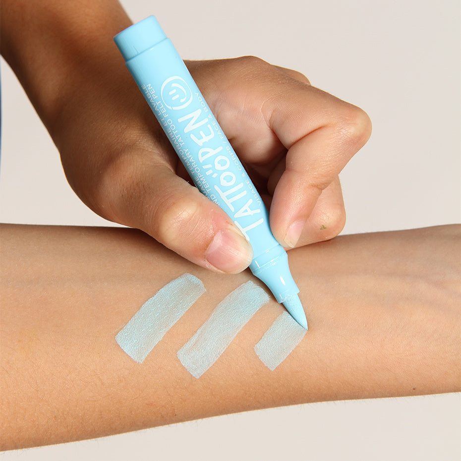 Zmywalny Marker do Ciała i Twarzy dla Dzieci, Błękitny, 2,5 g - Nailmatic Tattoopen