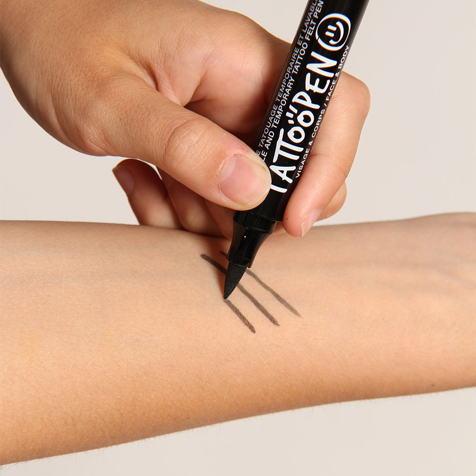 Zmywalny Marker do Ciała i Twarzy dla Dzieci, Czarny, 2,5 g - Nailmatic Tattoopen