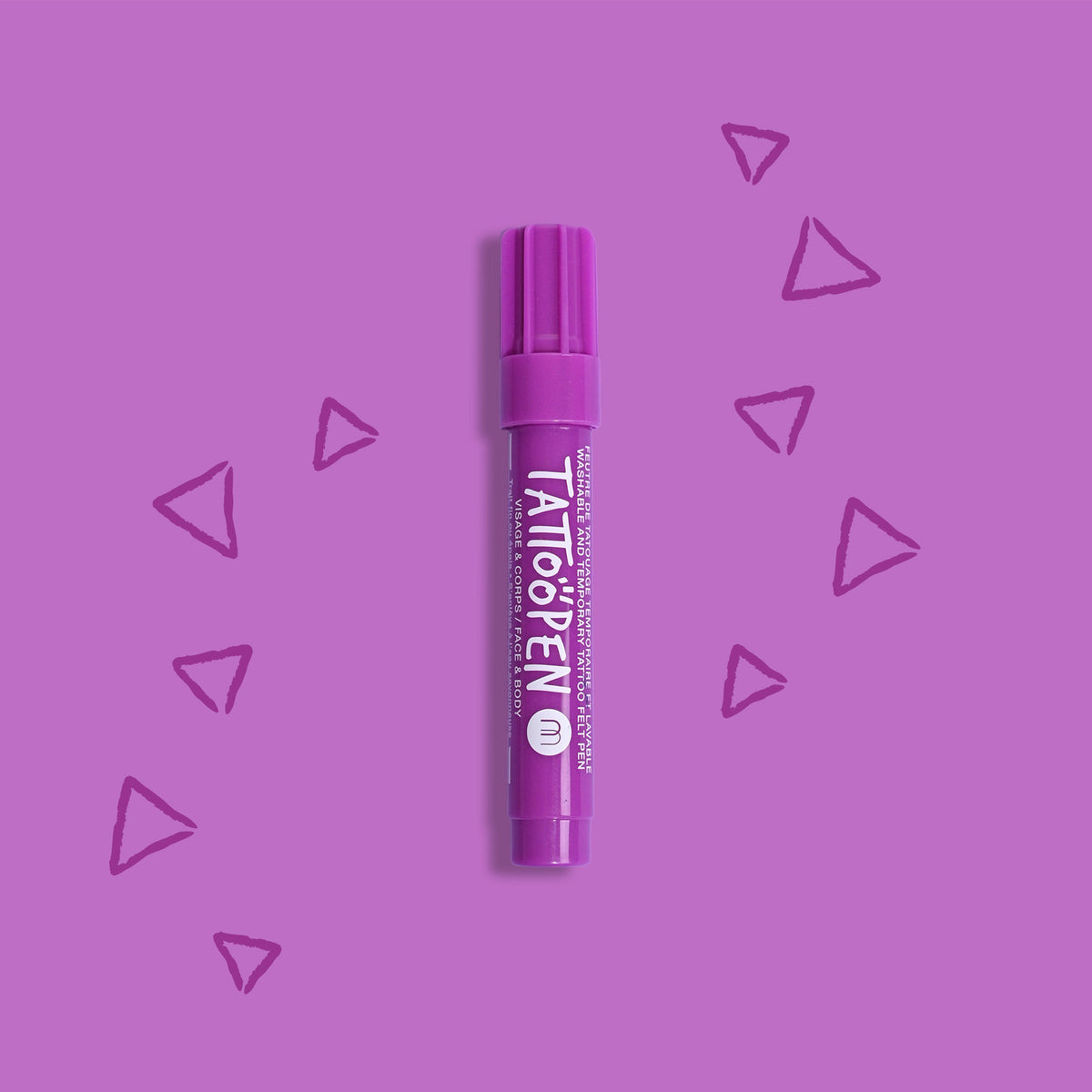 Zmywalny Marker do Ciała i Twarzy dla Dzieci, Fioletowy, 2,5 g - Nailmatic Tattoopen