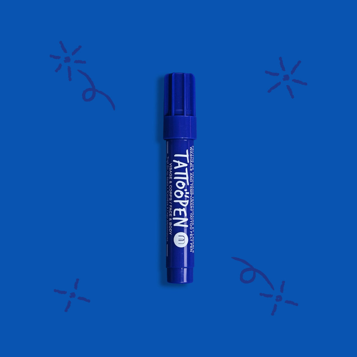 Zmywalny Marker do Ciała i Twarzy dla Dzieci, Granatowy, 2,5 g - Nailmatic Tattoopen