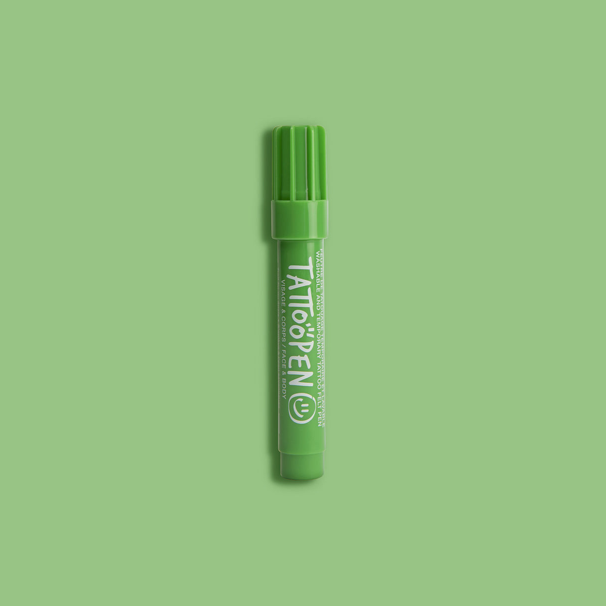 Zmywalny Marker do Ciała i Twarzy dla Dzieci, Zielony, 2,5 g - Nailmatic Tattoopen