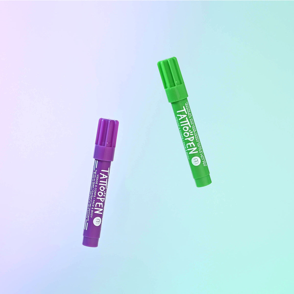 Zmywalny Marker do Ciała i Twarzy dla Dzieci, Zielony, 2,5 g - Nailmatic Tattoopen