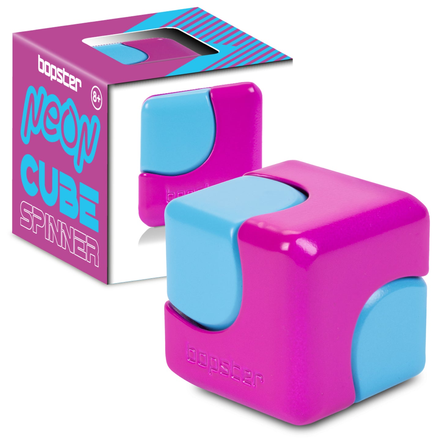 bopster Cube Spinner NEON- fioletowy/ niebieski