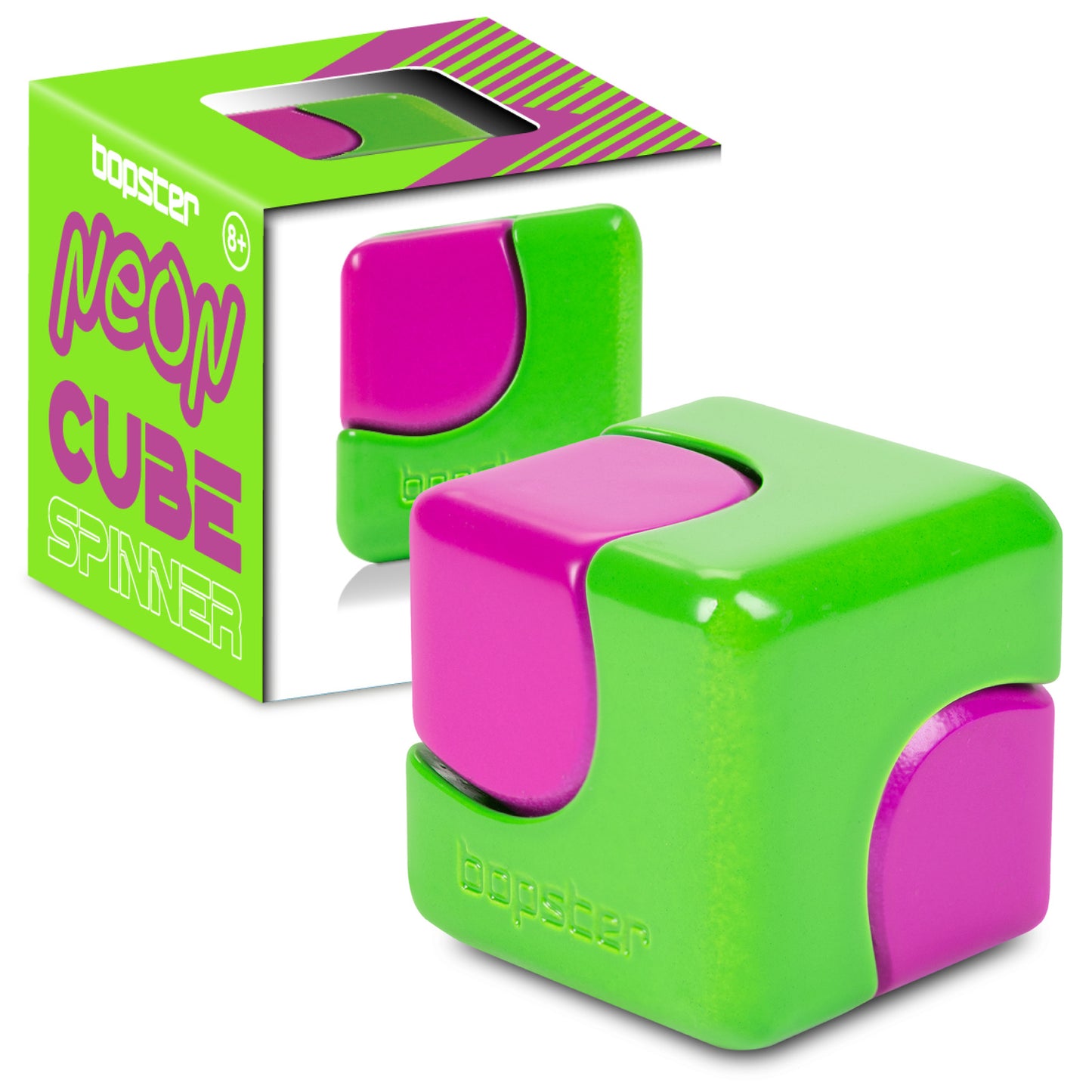 bopster Cube Spinner NEON- zielony/ fioletowy