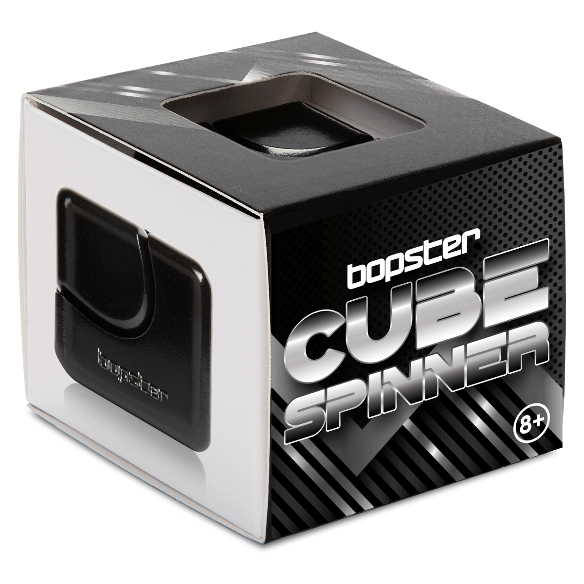 bopster Fidget Cube Spinner - Czarny