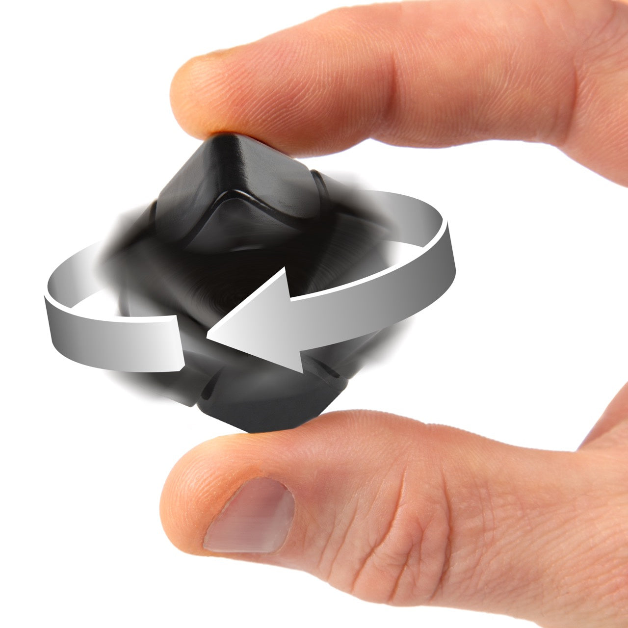 bopster Fidget Cube Spinner - Czarny