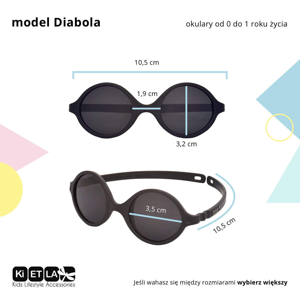 Okulary przeciwsłoneczne Diabola Black / 0-1 Y