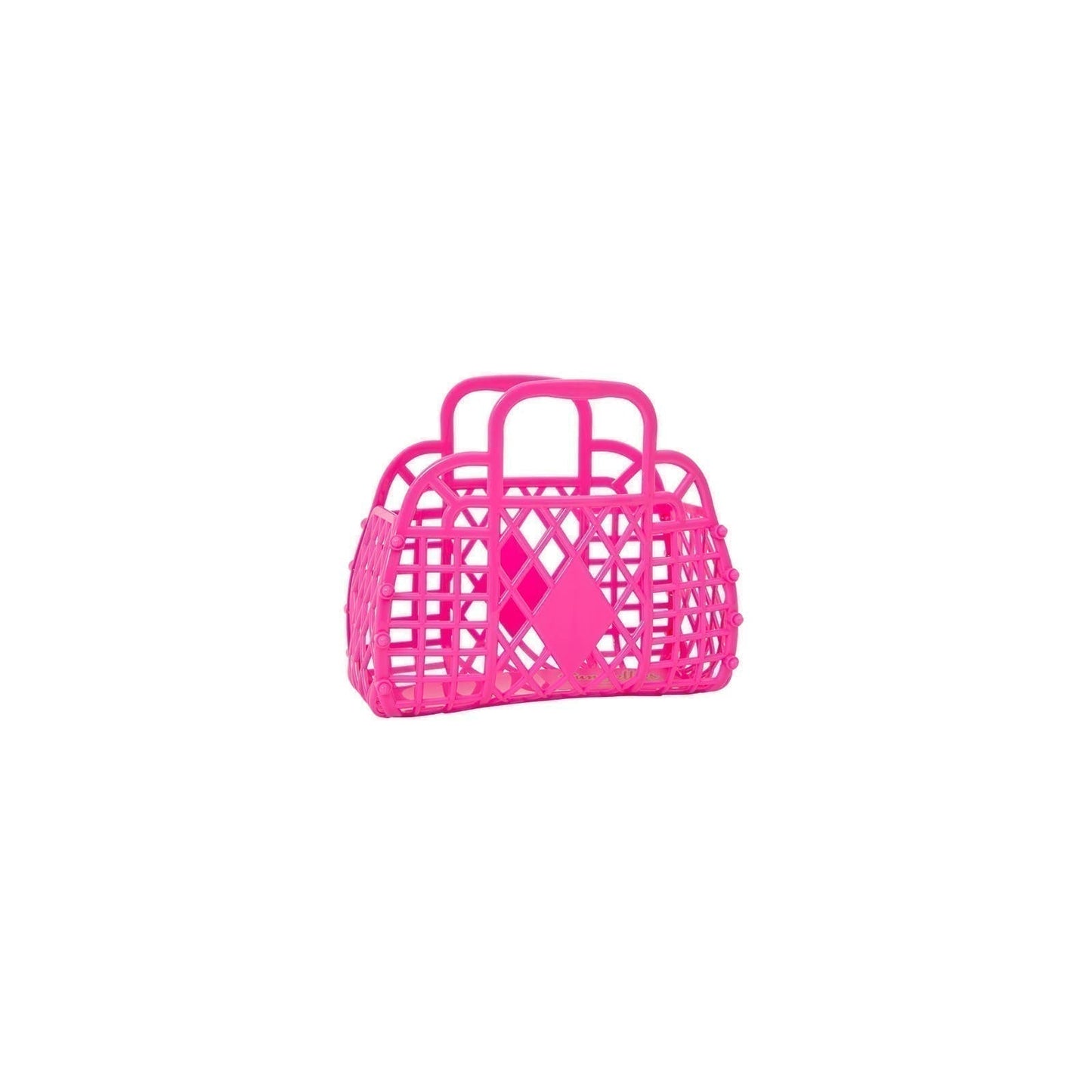 Koszyk Retro Small Neon Pink (Translucent)