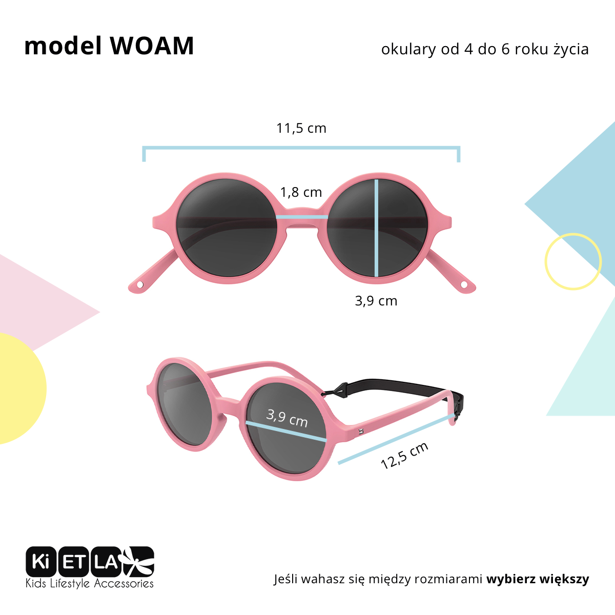 Okulary przeciwsłoneczne WOAM by Ki ET LA Strawberry 0-2